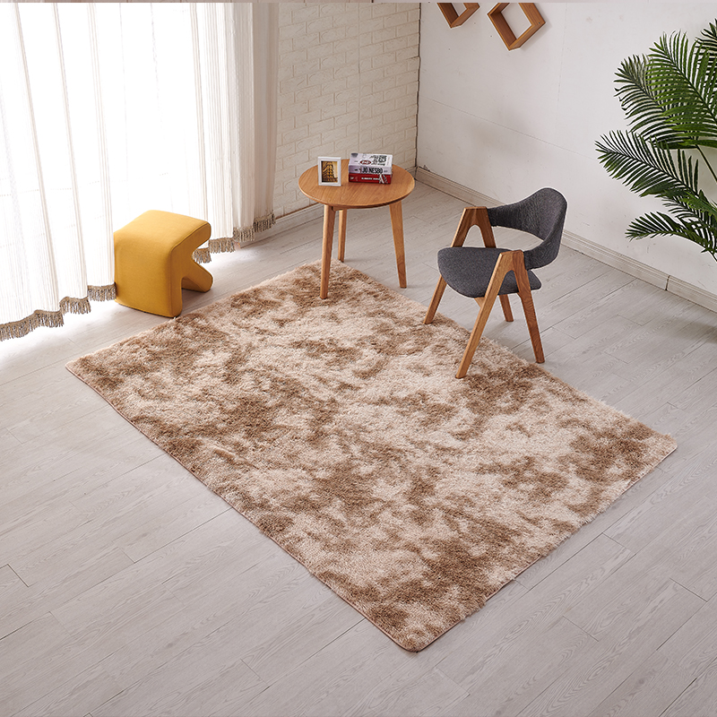 PV Velvet Tie dye Carpet (Khaki)