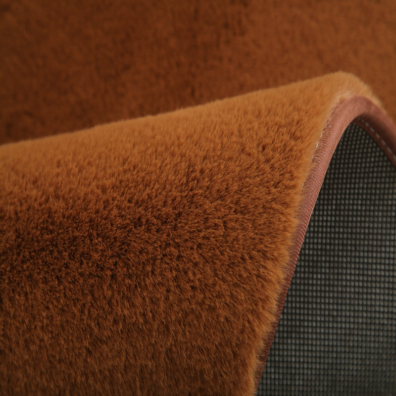 Faux Rabbit Fur Carpet (Mocha)