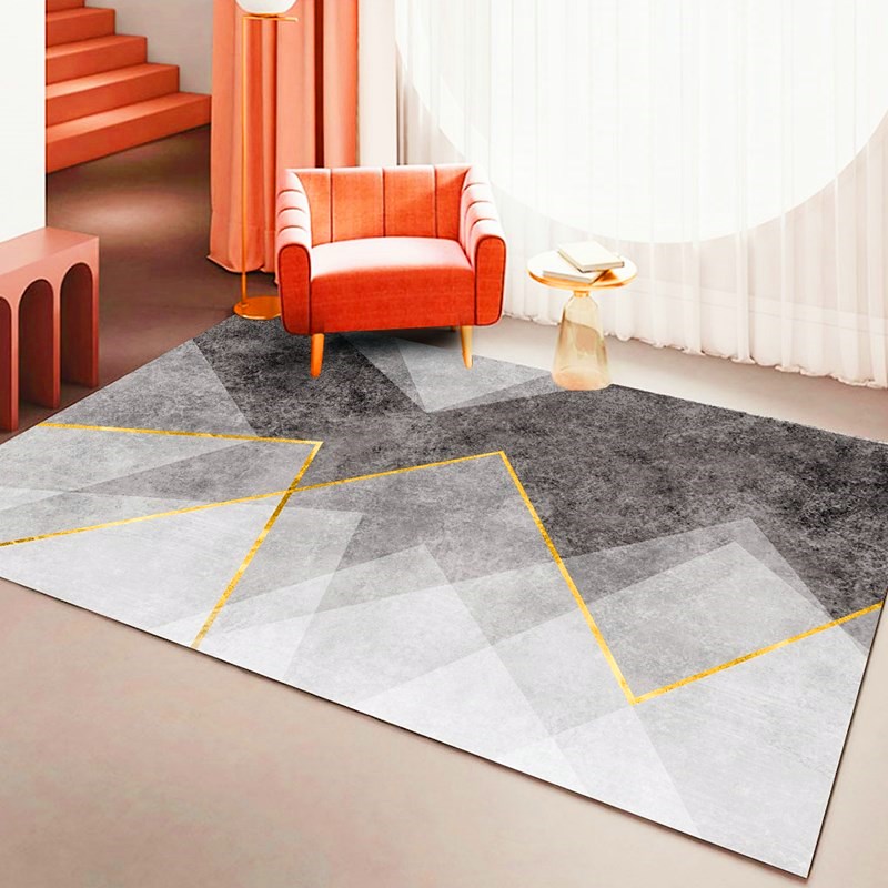 Golden Diamond Velvet Carpet (Simple Series)