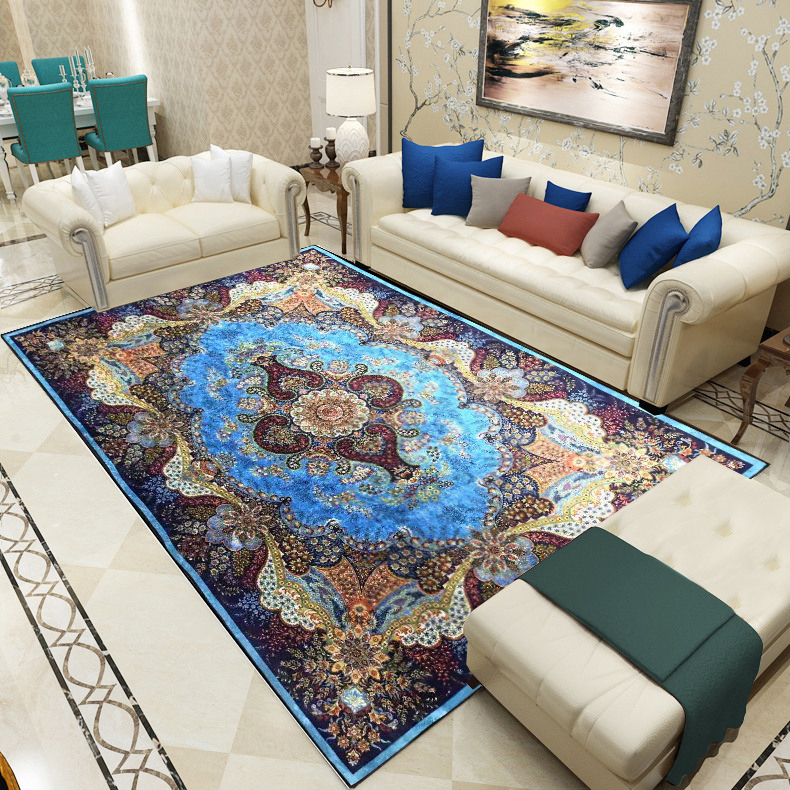 Golden Diamond Velvet Carpet (Continental Series)