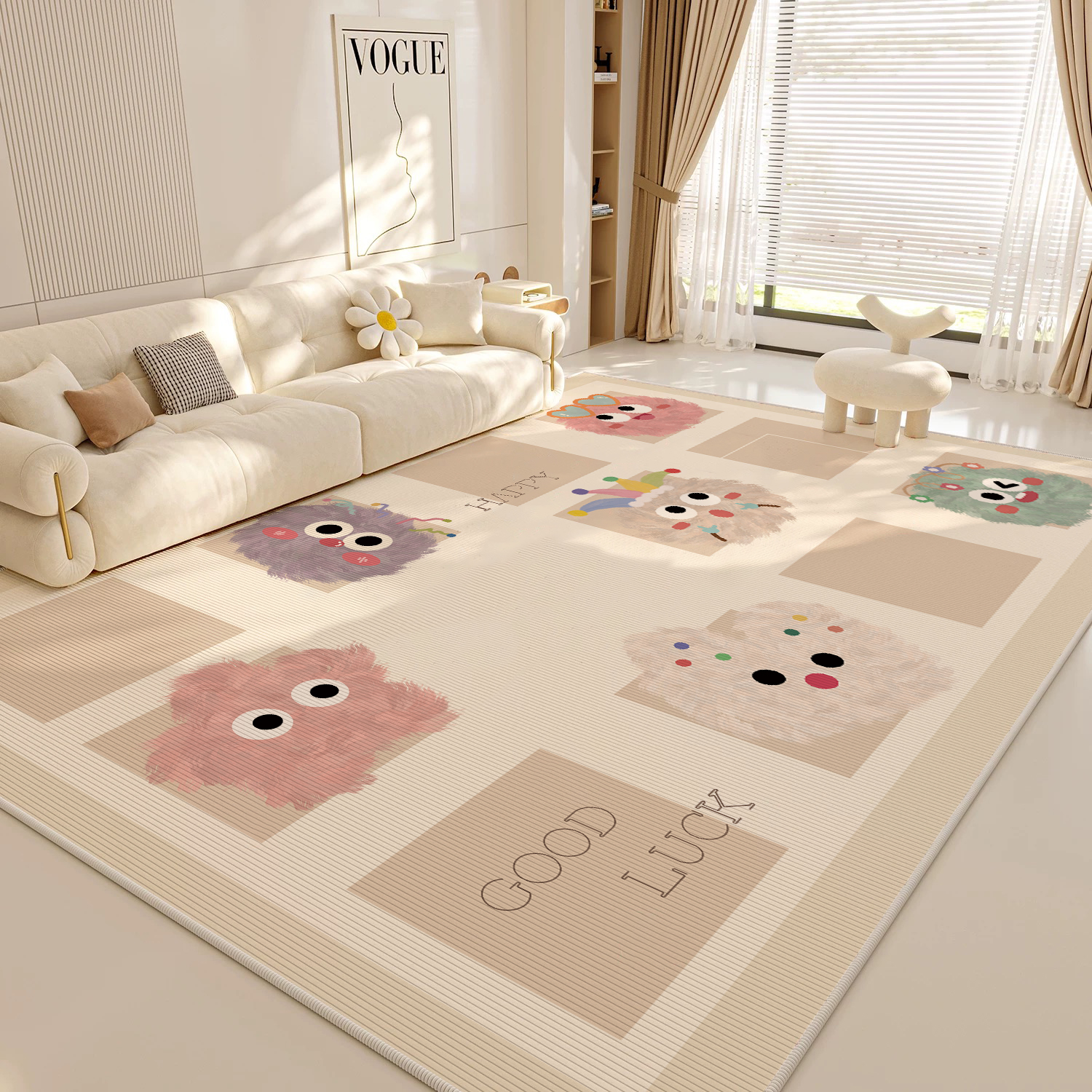 Ice Silk Cooling Mat Carpet(Cartoon Series)