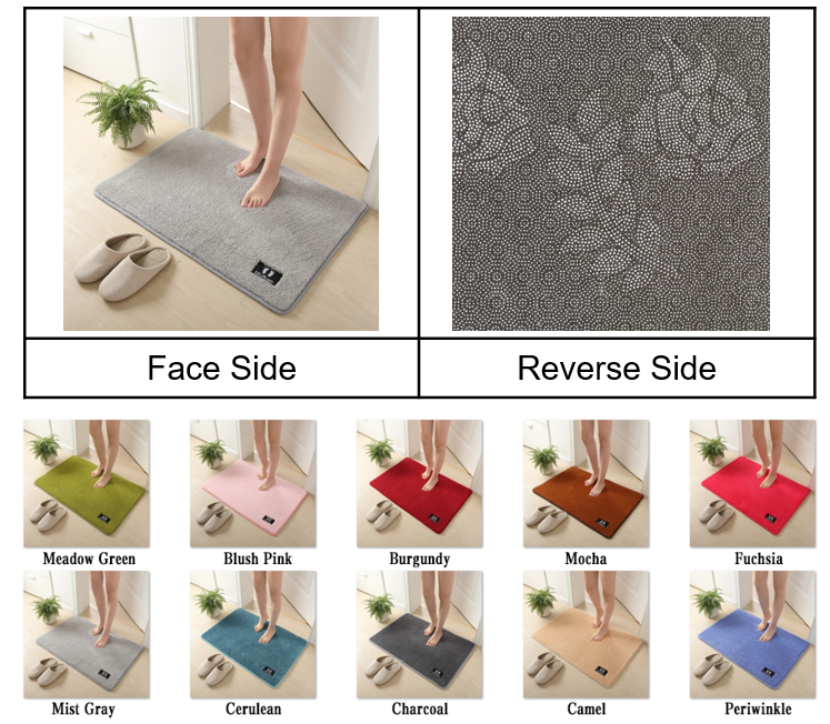Plush Velvet Floor Mat(Blush Pink)
